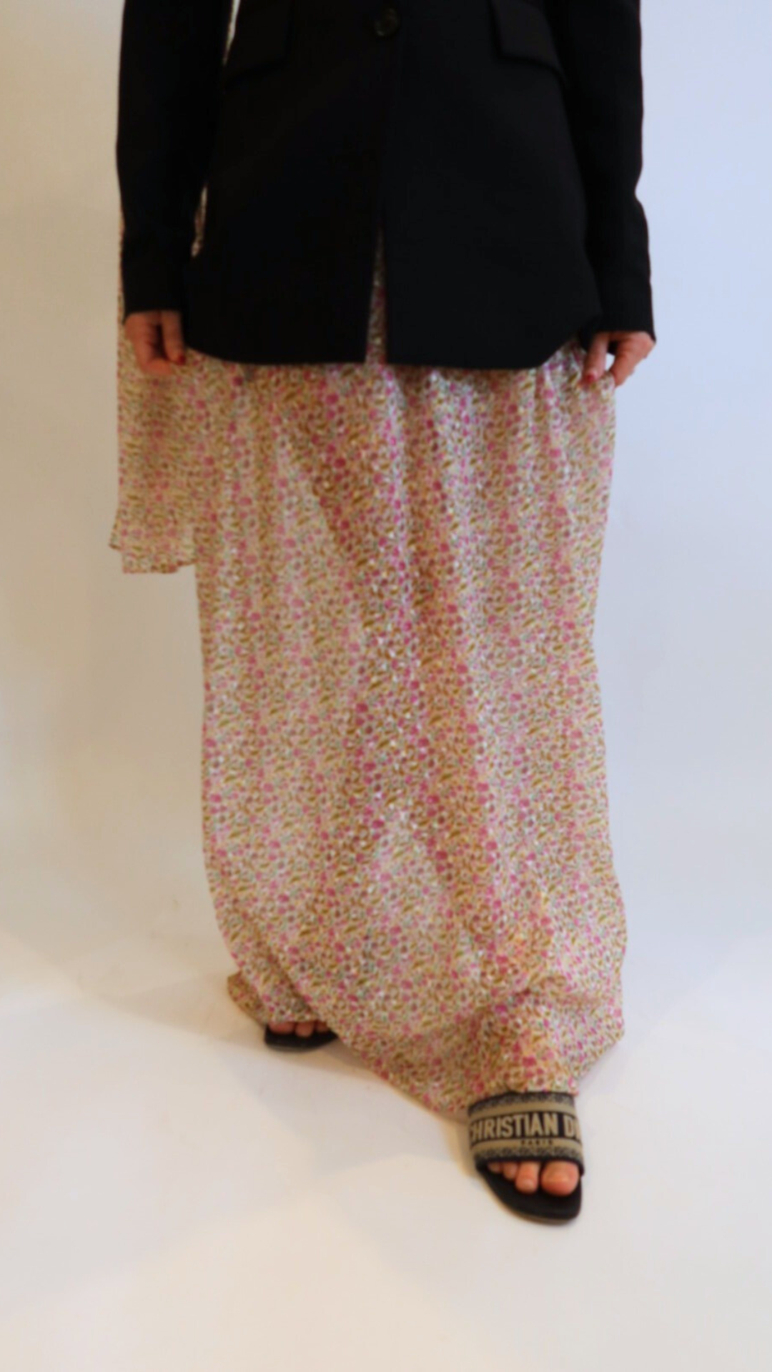 Dolly Sheer Maxi Skirt & Scarf