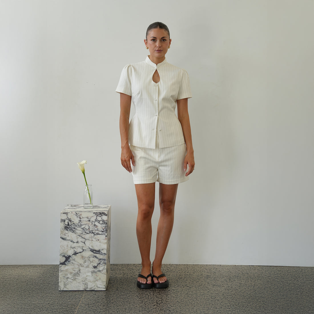 Vienna Stripe Short
