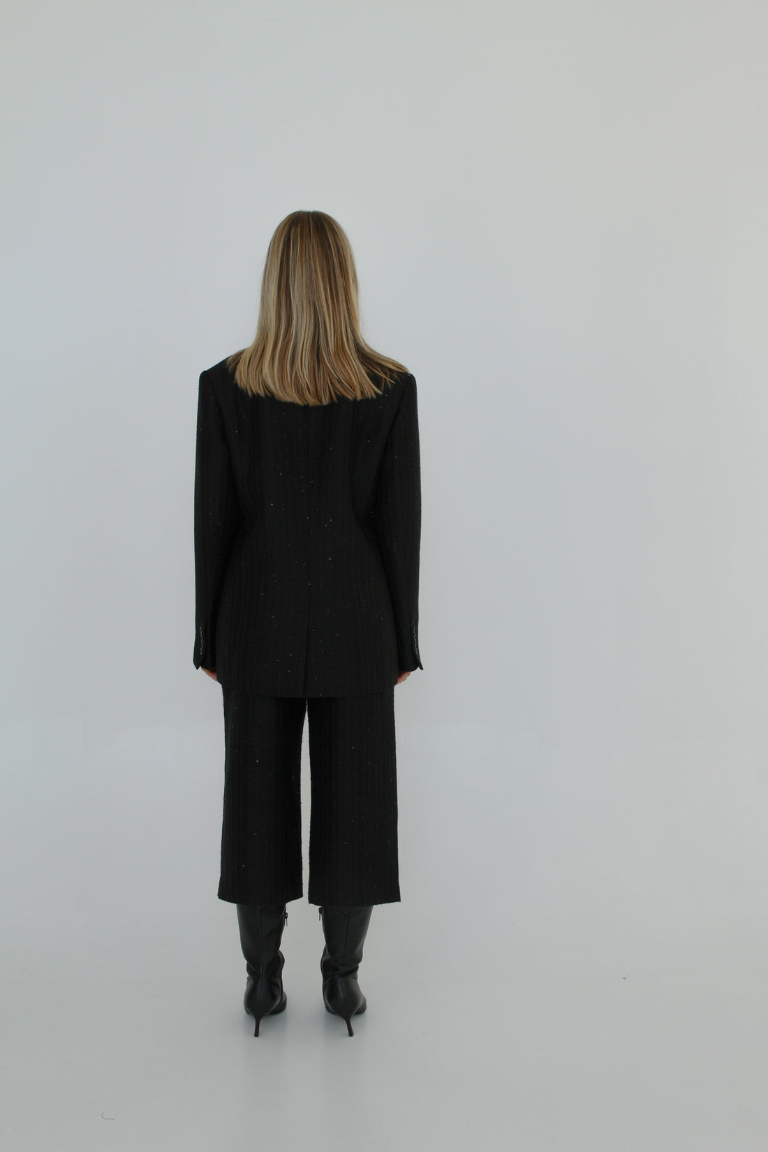 Clueless Culottes - Black Sparkle