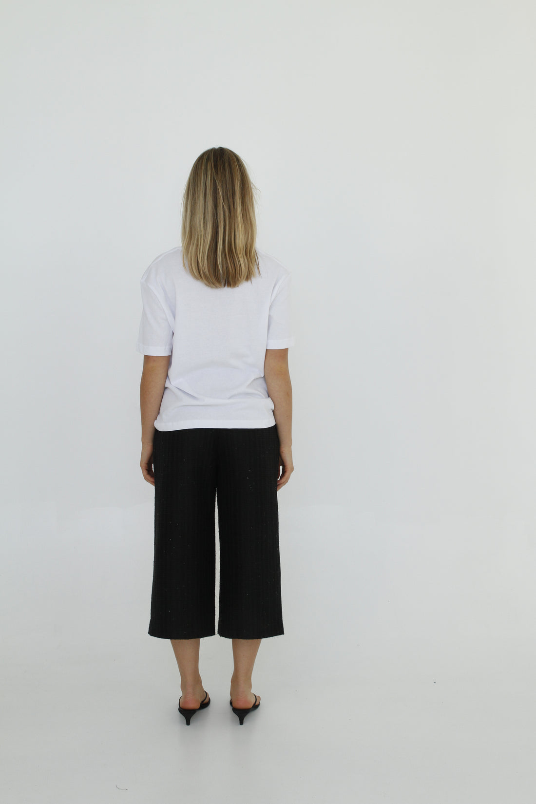 Clueless Culottes - Black Sparkle