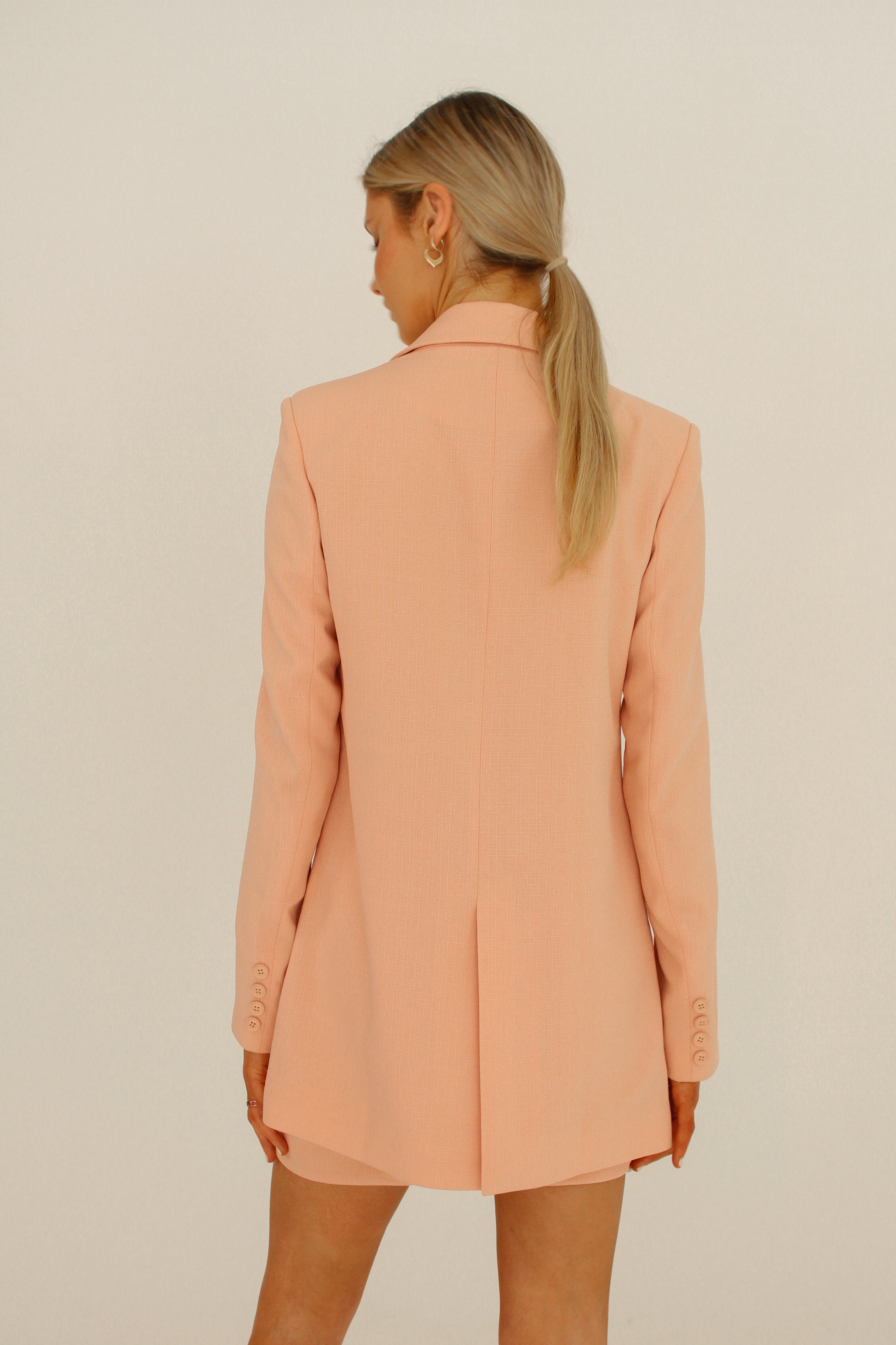 Peach hot sale blazer dress